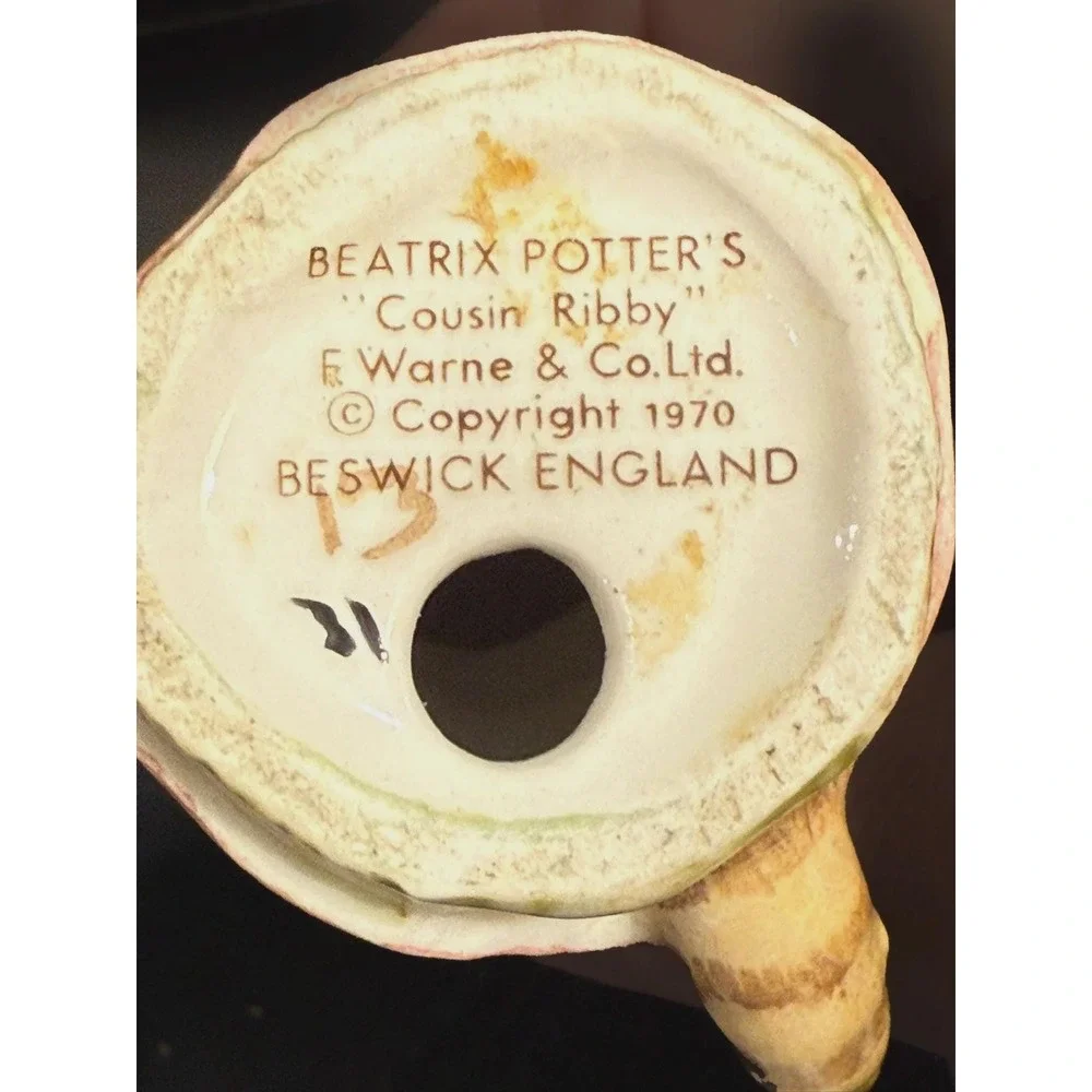 Beatrix Potter Cousin Ribby Figurine Beswick 1970 Vintage Frederick Warne BP-2